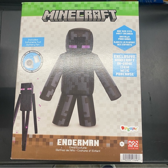 ENDERMAN Minecraft Inflatable Child Costume 5' 2" - Picture 2 of 8